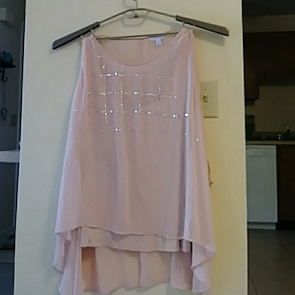 Ashley Nell Tipton 5X Pink Sparkly Top